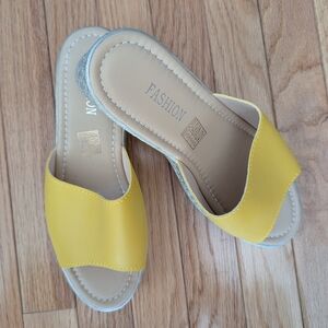 Yellow Women's Mules